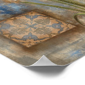 アイリスとタイル ポスター (角)