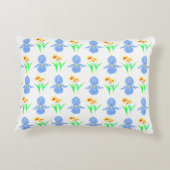 アイリスとチューリップのアクセント枕 アクセントクッション (裏面)