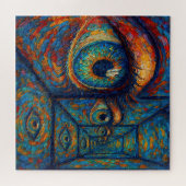 「アイリスのエコー」 – 超現実的なポートレート ジグソーパズル (横)