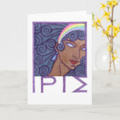 アイリスのグリーティングカード カード (黄色い花)