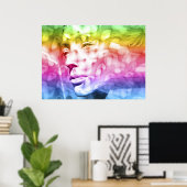 アイリスのスカーフ ポスター (ホームオフィス)