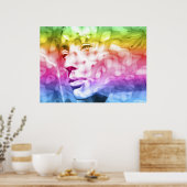 アイリスのスカーフ ポスター (キッチン)