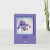 アイリスのノートカード サンキューカード (裏面)