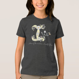 アイリスの女の子I名の意味モノグラムTて トライブレンドTシャツ