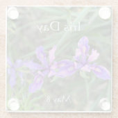 アイリスの日、5月8日 ガラスコースター (裏面)