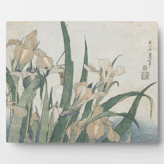 アイリスの花とグラスパー, c.1830-31 フォトプラーク (正面)