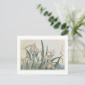 アイリスの花とグラスパー, c.1830-31 ポストカード (スタンド正面)