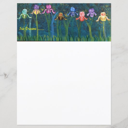 アイリスの花は静止 (正面)