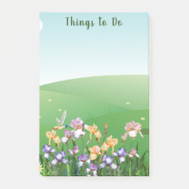 アイリスの花を飾ること ポストイット