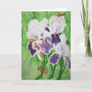アイリスの開花サンキューカード サンキューカード