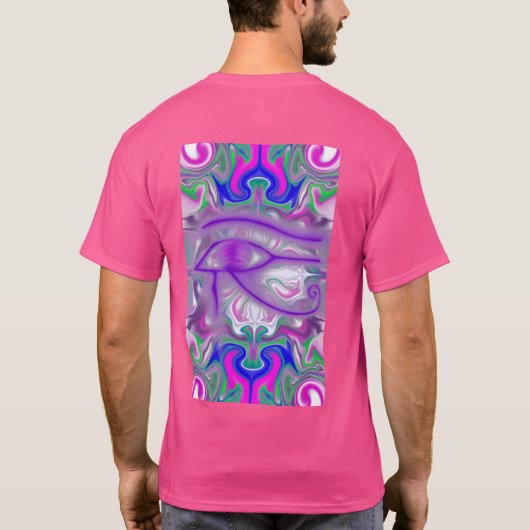 アイリスの食べ物と目に感謝 Tシャツ (裏面)