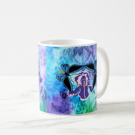 アイリスのBirdwingの蝶 マグカップ (正面右)