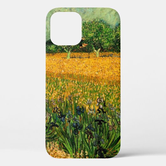 アイリスを前景に描いたアルルの風景 ヴィンセント・ヴァン・ゴッホ Case-Mate iPhoneケース (裏面)