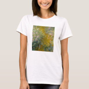 アイリスを通したクロード・モネ 道 Tシャツ