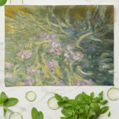 アイリスを通る道 – クロード・モネ キッチンタオル (折り畳み)