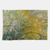 アイリスを通る道 – クロード・モネ キッチンタオル (横)