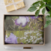 アイリスアイリスパープルフラワー誕生日ガールズネーム 薄葉紙 (ギフト)