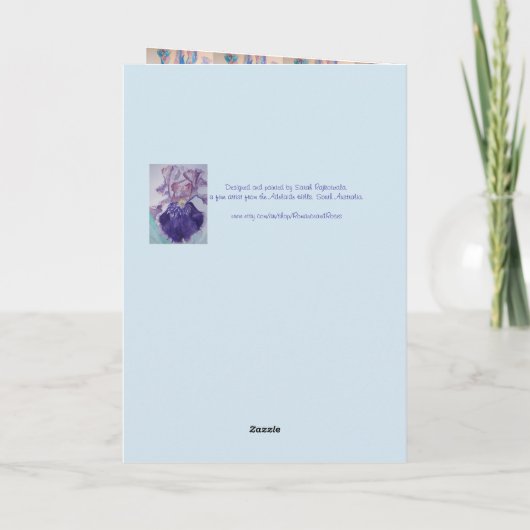 アイリスアートフローラソビューティフル誕生日カード カード (裏面)