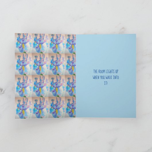 アイリスアートフローラソビューティフル誕生日カード カード (内部)