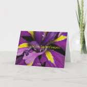 アイリスアート誕生日 カード (裏面)