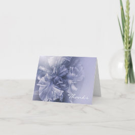 アイリスインナー美しいシルバー感謝していフエカード サンキューカード