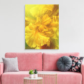 アイリスインナー美しい暖かいイエローアートキャンバス印刷 キャンバスプリント (インサイチュ (リビング))