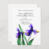 アイリスウォーターカラーカントリー庭園の結婚式招待状 招待状 (正面/裏面)