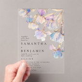 アイリスエレガントス結婚ズ アクリル招待状 (インサイチュ (ポータブル))