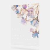 アイリスエレガントフローラベビーシャワー アクリルサイン (傾斜)