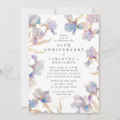 アイリスエレガントフローラ水彩記念日パーティー 招待状 (正面)