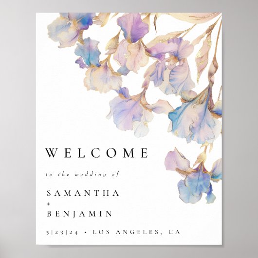 アイリスエレガントフローラ結婚の歓迎 ポスター (正面)