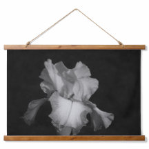 アイリスエレガント白黒フローラ写真