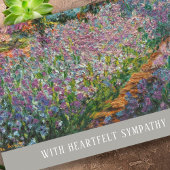 アイリスエレガント葬式あなたの損失のために申し訳ない悔やみや弔慰 カード