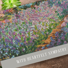 アイリスエレガント葬式あなたの損失のために申し訳ない悔やみや弔慰 カード