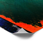 アイリスカラフルフラワー ポスター (角)