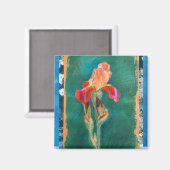 アイリスカラフルフラワー マグネット (正面/裏面)