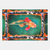 アイリスカラフルフラワー ラッピングペーパーシート (正面2)