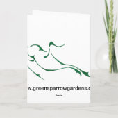 アイリスガラス カード (裏面)