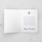 アイリスガーデンドーター誕生日 カード (内部)