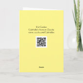 アイリスガーデンノートカード カード (裏面)