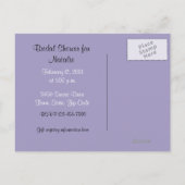 アイリスガーデン印象主義ブライダルはがき インビテーションポストカード (裏面)