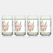 アイリスガーデン3花植物芸術 ガラス缶 (正面)