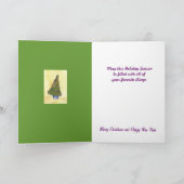 アイリスクリスマスツリーカード シーズンカード (内部)