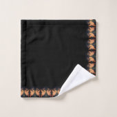 アイリスクレーンブラックピーチ金ゴールド バスタオルセット (ウォッシュタオル)