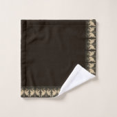 アイリスクレーン深いブラウンセピア バスタオルセット (ウォッシュタオル)