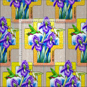 アイリスクロスクリスチャン生地 ファブリック (タイル)