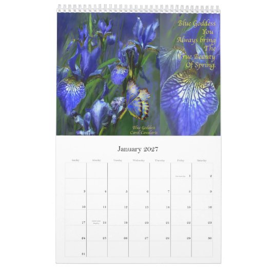 アイリスコレクション2の芸術のカレンダー2012年 カレンダー (1月 2027)