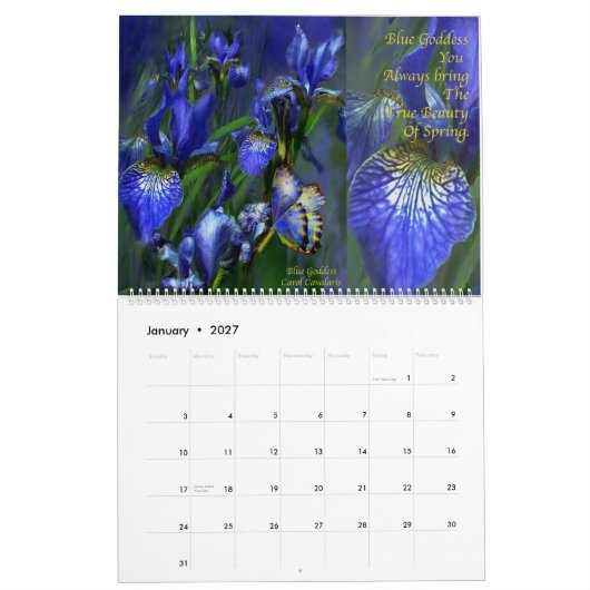 アイリスコレクション2の芸術のカレンダー2012年 カレンダー (1月 2027)