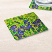 アイリスコースターセット スクエアペーパーコースター (アングル)