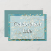 アイリスゴッホ4のお祝いの葬式の発表 招待状 (正面/裏面)